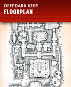 Deepdark Keep - Fantasy Dungeon Floorplan