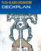 Flea Class Excavator - Sci-fi Deckplan