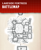 Lakeside Fortress - Fantasy Castle Battlemap