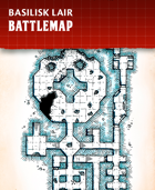 Basilisk Lair - Fantasy Battlemap