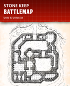 Stone Keep - Fantasy Castle Battlemap