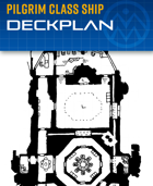 Pilgrim Class Ship - Sci-fi Deckplan