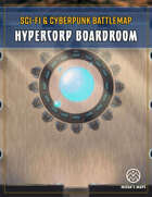 Hypercorp Boardroom - Sci-Fi & Cyberpunk Battlemap
