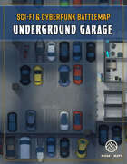 Underground Garage - Sci-Fi & Cyberpunk Battlemap