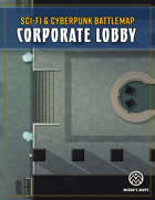 Corporate Lobby - Sci-Fi & Cyberpunk Battlemap
