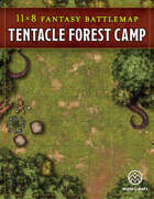 Tentacle Forest Camp - 8x11 Fantasy Battlemap