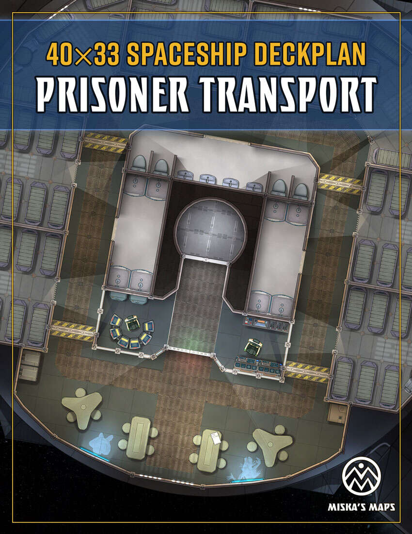 Cerberos-Class Prisoner Transport - Spaceship Deckplan - Miska's