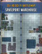 Spaceport Warehouse - Sci-Fi Battlemap