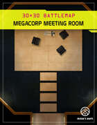 Megacorp Meeting Room - Cyberpunk Battlemap