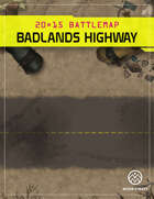 Badland Highway - Cyberpunk Battlemap