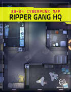 Ripper Gang HQ - Cyberpunk Battlemap