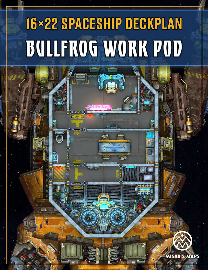 Bullfrog Work Pod - Sci-Fi Deckplan - Miska's Maps | Miska's Sci-Fi ...