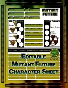 Mutant Future Editable Character Sheet
