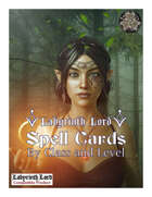Labyrinth Lord Spell Cards, By Class and Level