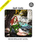 Basic Fantasy Spell Cards, Druid Spells By Level