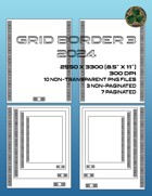 2024 Grid Border Page Background Pack 3