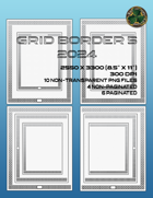 2024 Grid Border Page Background Pack 5
