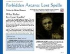 Forbidden Arcana: Lost Spells