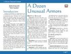 A Dozen Unusual Armors
