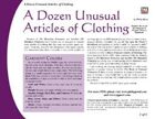 A Dozen Unusual Articles of Clothing