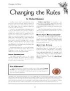 Changing the Rules (Revised)