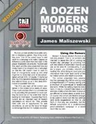 Modern: A Dozen Modern Rumors