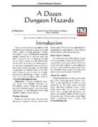 A Dozen Dungeon Hazards