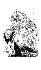 OE Stock Art - Undead Owlbear (Zombie)