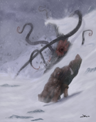OE Stock Art - Snowstorm Surprise - Monster