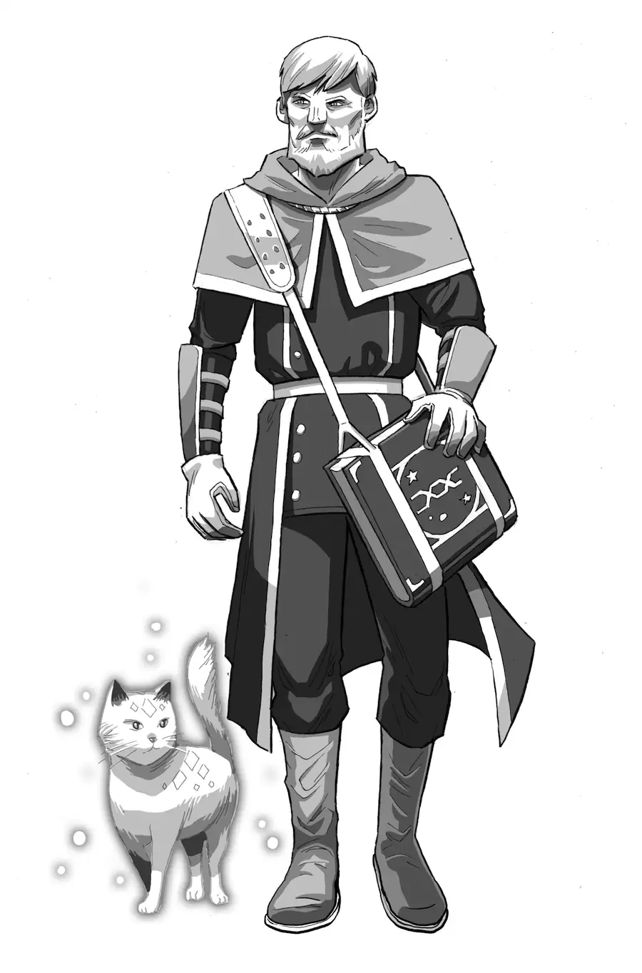 OE Stock Art - White Necromancer - Outland Entertainment