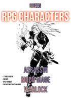 RPG Stock Characters - Mage/Assassin/Warlock