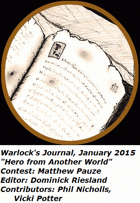 Warlock's Journal, January 2015 Hero from Another World