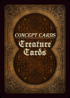 Concept Cards - Creatures