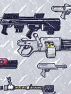 clip art: Weapons locker 2 sci fi energy guns