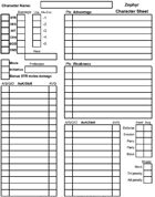 Zephyr System Core character sheet