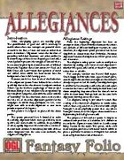 Fantasy Folio: Allegiances