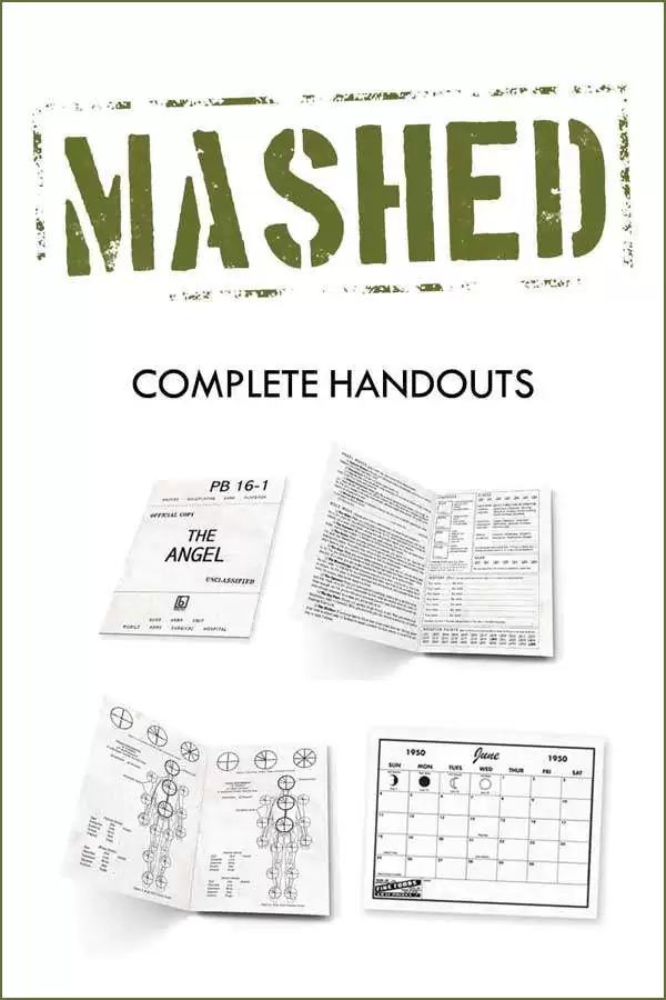 MASHED: Complete Handouts - Brabblemark Press | MASHED | DriveThruRPG