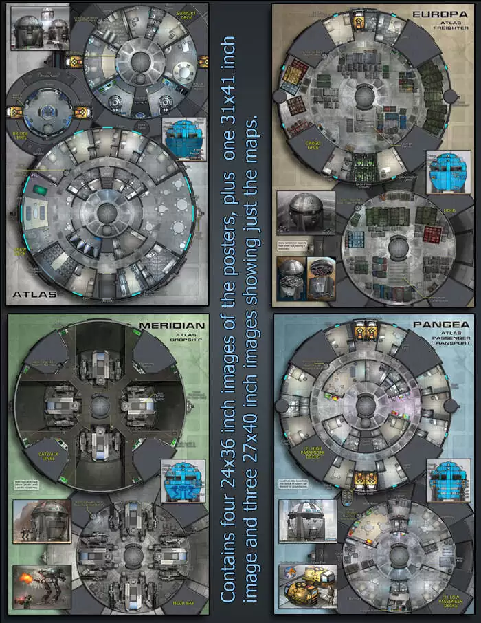 0-hr: Atlas Poster Images - 0-hr | Map Poster Images | DriveThruRPG