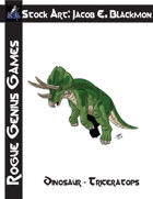 Stock Art: Blackmon Dinosaur Triceratops