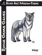 Stock Art: Curlee Wolf
