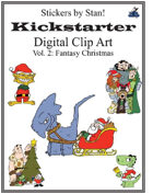 Clip Art by Stan! Vol. 2: Fantasy Christmas