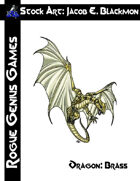 Stock Art: Blackmon Dragon, Brass