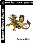 Stock Art: Blackmon Dragon, Gold