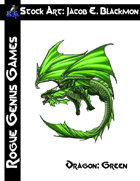 Stock Art: Blackmon Dragon, Green