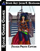 Stock Art: Blackmon Female Pirate Captain