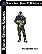 Stock Art: Blackmon Male Human Space Soldier
