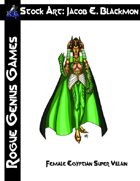 Stock Art: Blackmon Female Egyptian Super Villain
