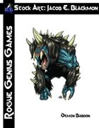 Stock Art: Blackmon Demon Baboon