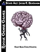 Stock Art: Blackmon Giant Brain Cyber Monster