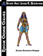 Stock Art: Blackmon Female Atlantean Warrior